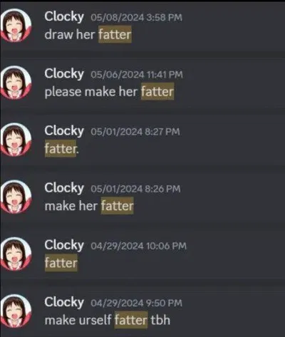 Fat Fetish Bot request