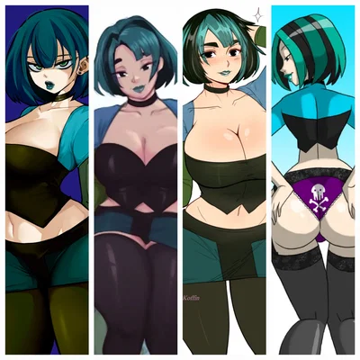 Gwen: The Goth Architect of Secrets (from Total Drama Series) "Goth Queen"