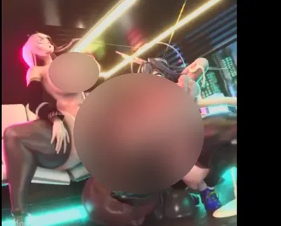 [HoldingNuts3D] Mori x Kronii