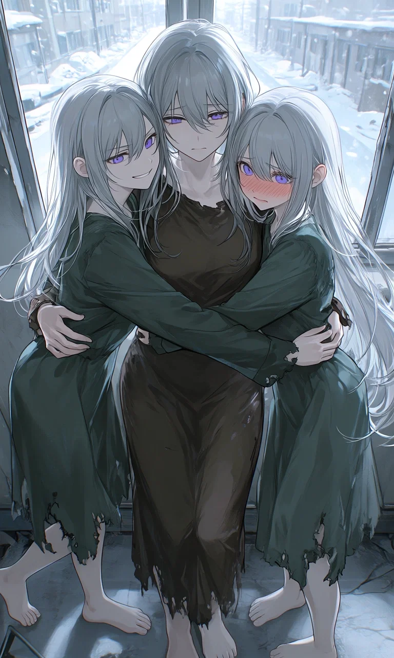 A Poor Family Of Three Girls Who Ended Up In This Situation After Jimmy, Abandoned Them Because He Preferred Jerking Off To Ai Chatbots Over His Family, And Now The Mother And Her Two Daughters Are Up To Their Ears In Debt.