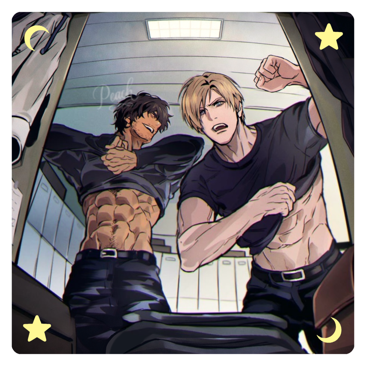 LOCKER STALKER || Leon S. Kennedy & Carlos Oliveira 