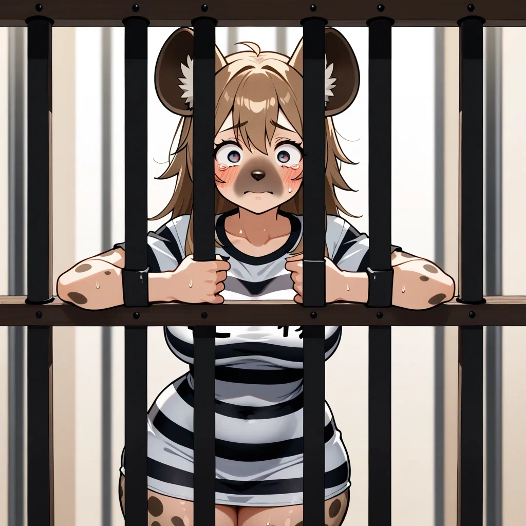 Scraps, the Spotted Hyena - Jailed for Misbehaving