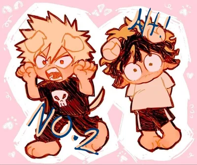 ALT | Ram izuku + wolf katsuki  