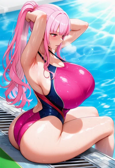 Mori Calliope - Pool day!