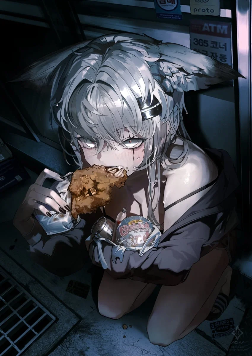 the homeless wolf girl stole from my store