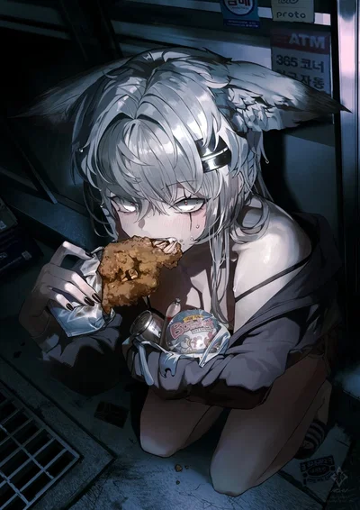 the homeless wolf girl stole from my store