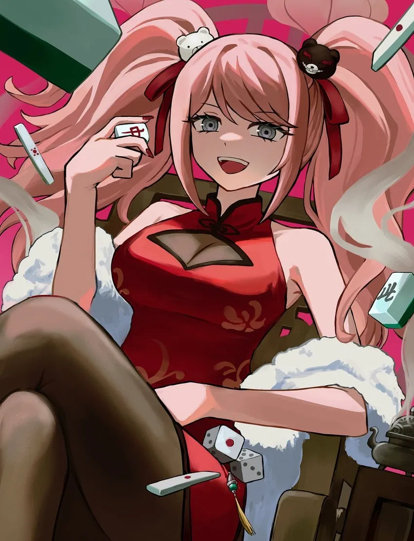 Junko Enoshima (Playing Mahjong)