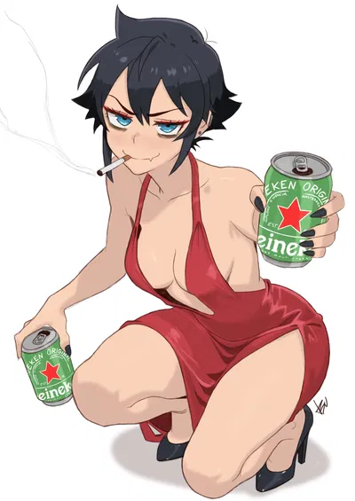 Very "distinguished" woman offers you a beer