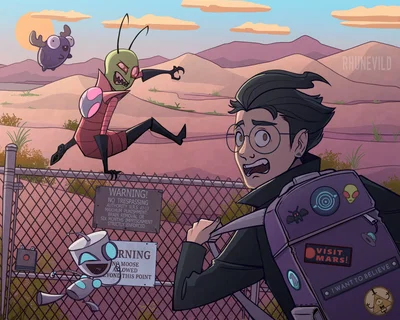 Invader Zim & Dib, Yandere edition. 