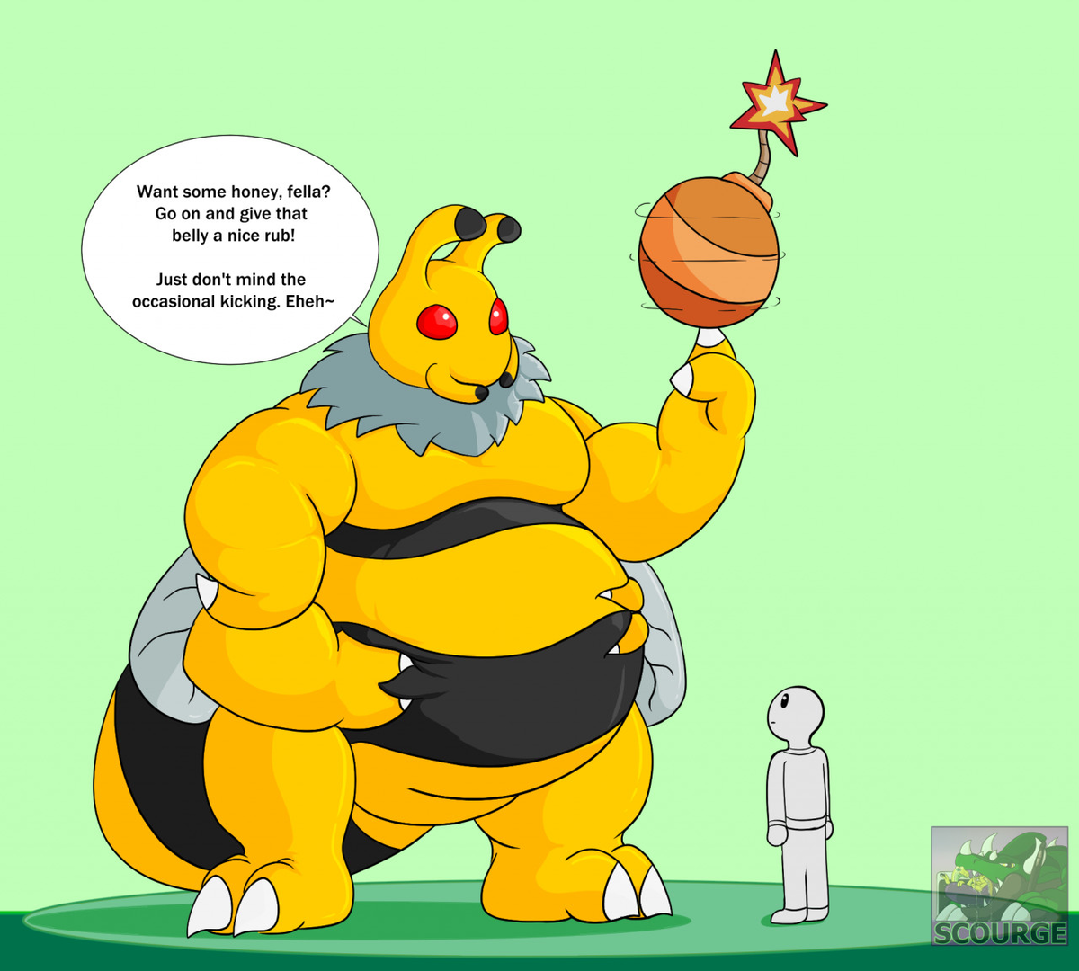 One big cuddly bee who would enjoy some company and even some cuddles from other people 