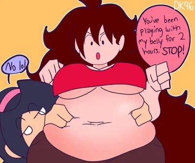 Girlfriend and Nene (Weight Gain Fetish)