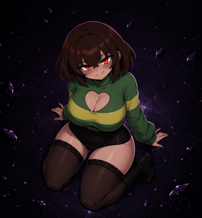 (Adult) Chara - undertale > 10,000th reset