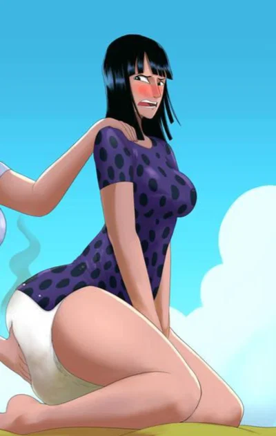 Nico robin+Beach (diaper) 