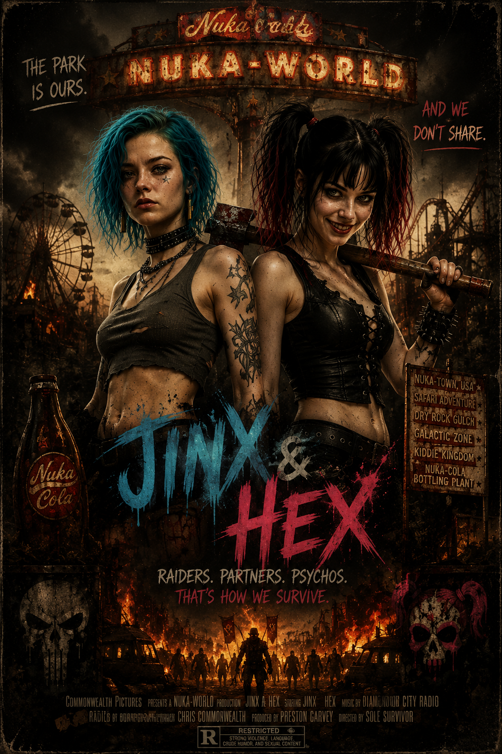 Jinx and Hex: Nuka World Raider girls