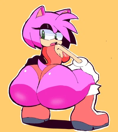 Amy rose, does her butt look fat?