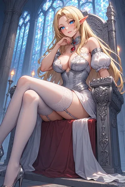 Princess Elyra Grostfar, and you ARE A SLAVE