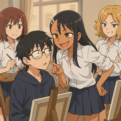 Hayase Nagatoro her sister and friends New Version 