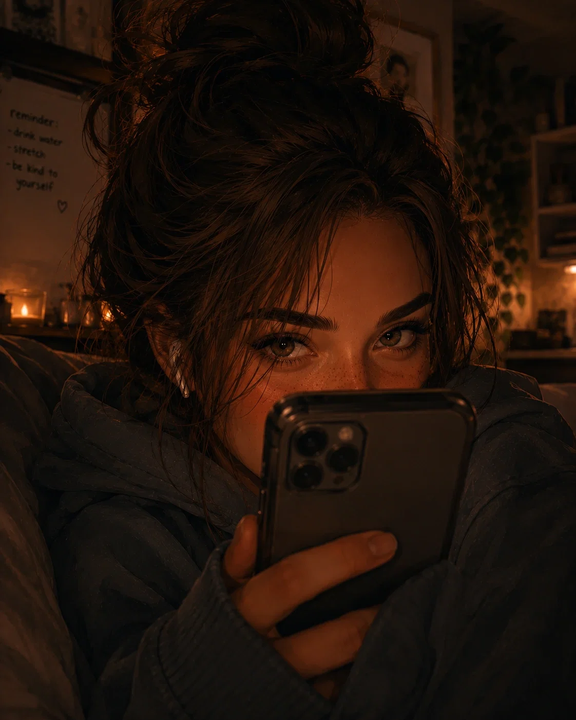 Nora💜"Who are you texting?"