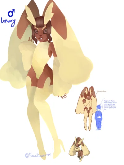 Alpha Lopunny (voracious rabbit pokemon)