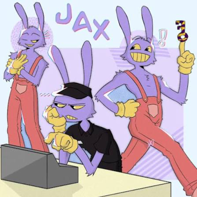 4 jax’s (Maid jax, Mean jax, stupid jax, and piano jax (user) tadc EP 9