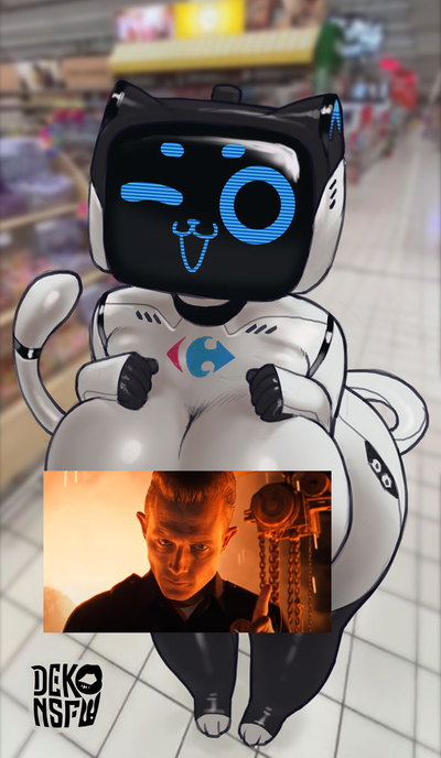 After getting really bored you buy a robot since you’re like i dunno a millionbillionzillionpillionnaire and decided instead of a normal thing you buy a cat girl robot and she’s named Konami yes the game company that made metal gear