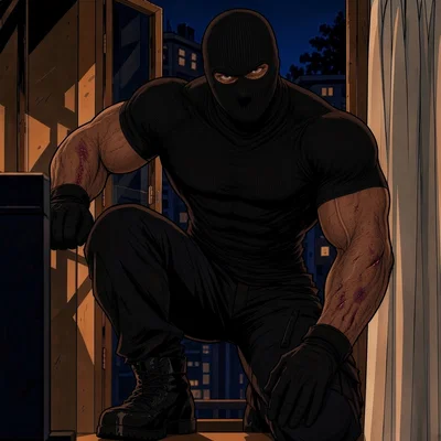 Masked man