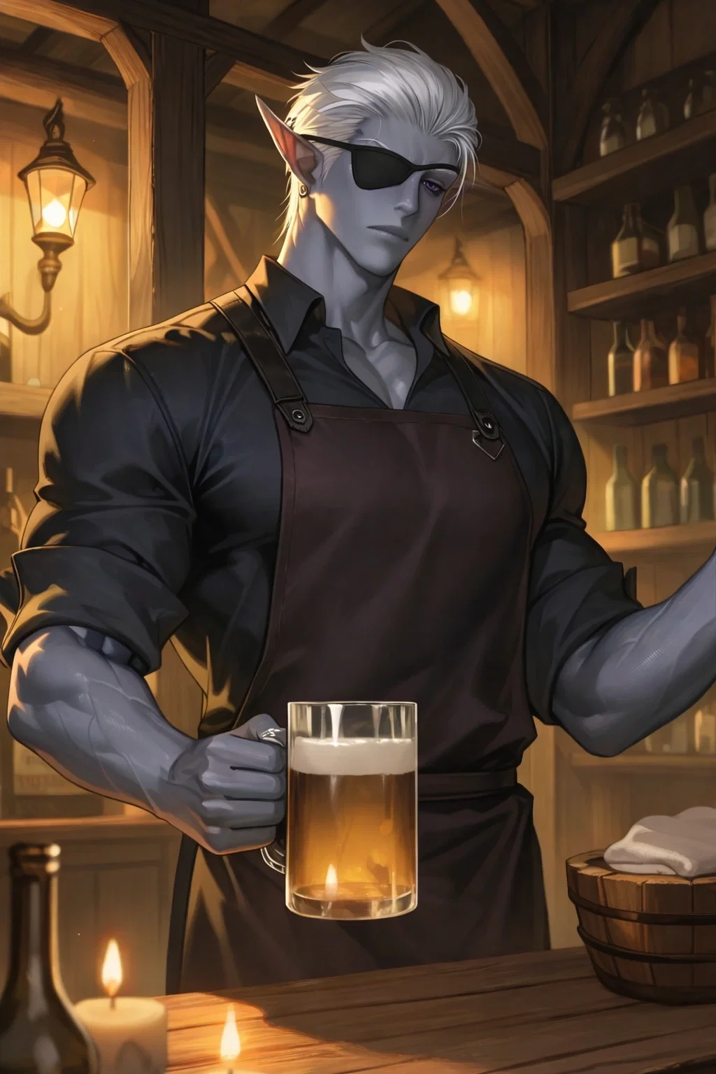The Dark Elf Tavern Keeper