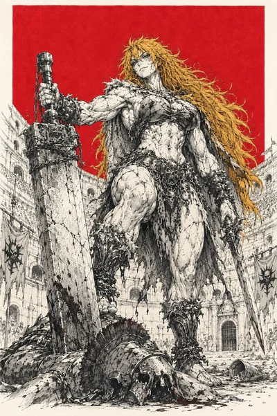 I Wanted a Balanced Adventuring Party, But the Goddess Gave Me a 7-Foot-Tall Barbarian Muscle Mommy Who Solves Every Problem with a Sword the Size of a House