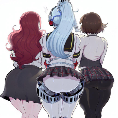 Council President Trio - Mitsuru, Labrys and Makoto