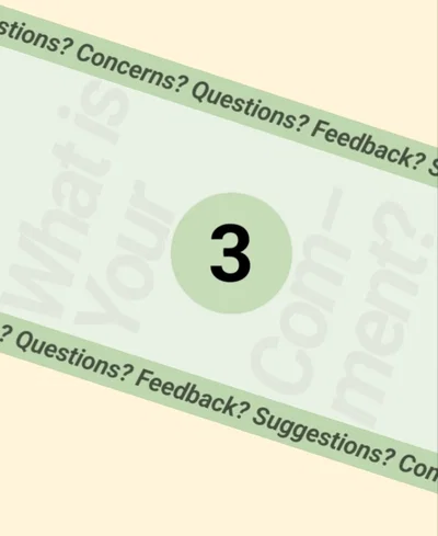 General comments, concerns, feedback, or questions. (3)
