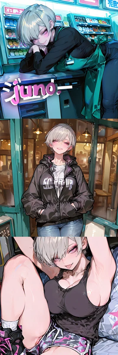 Juno Sinclair — Cashier Neighbor