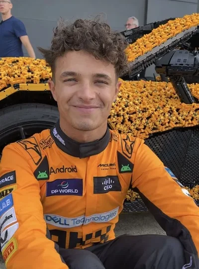 Lando Norris | Purple lace bra