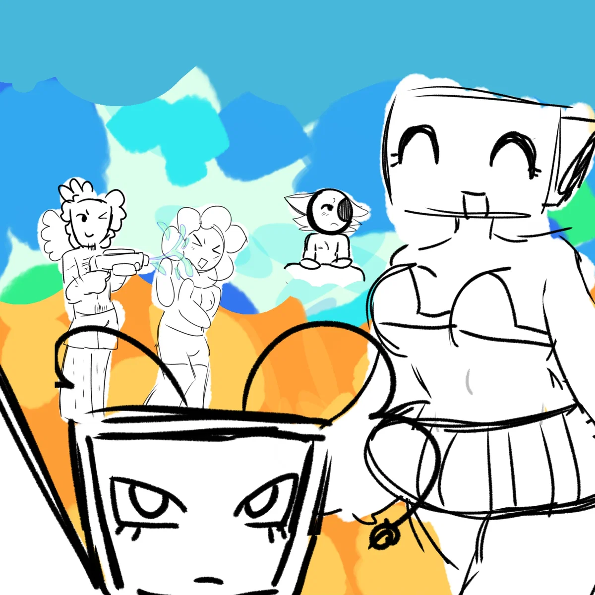 ✷⁠MAIN TOONS AT THE BEACH!✷⁠