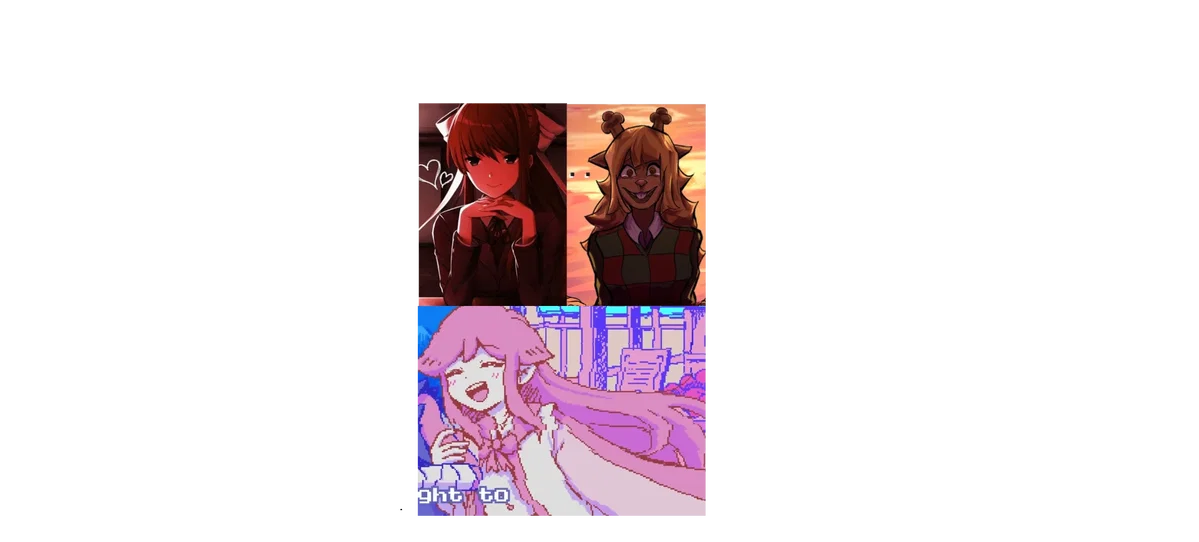 "We love you, player!" - NOELLE, MONIKA, and ITOKI