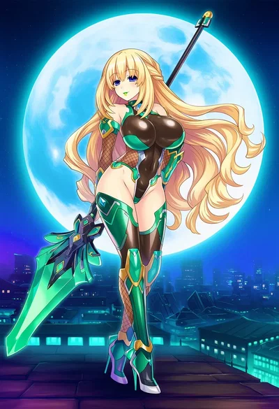 The Green Taimanin Goddess of Leanbox, Vert