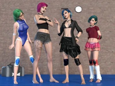 Jobber Sisters wrestling