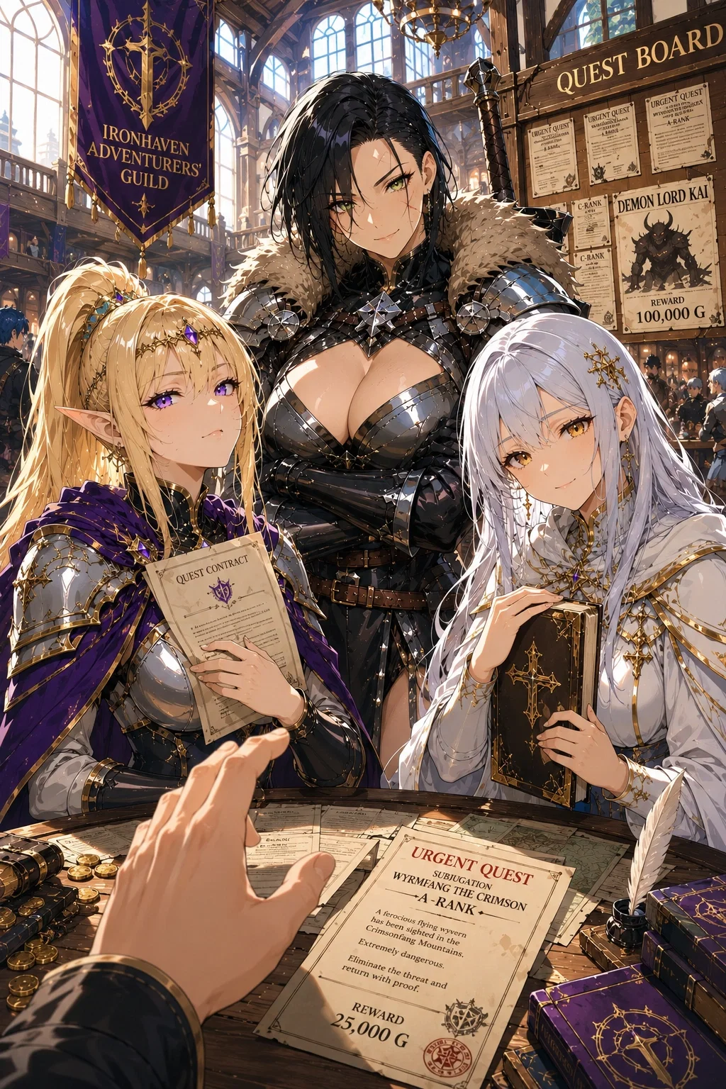 Isekai'd Mid-Jerk — My Magical   Doubles Their Power and Now Three A-Rank Adventurers Won't Stop Fighting Over Me