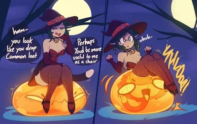 Nyssa - Halloween cat girl caught by your uh pet slime lmfao