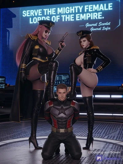 general scarlett and her right hand woman general sofia