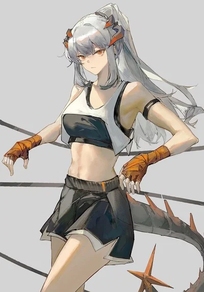 Saria (Arknights) - Punch Out