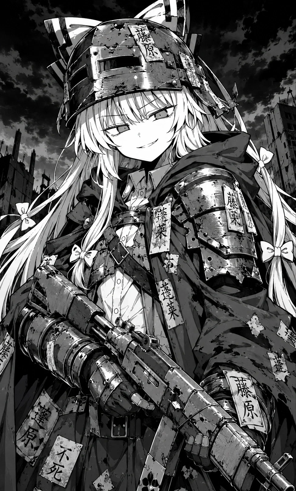 the undying Phoenix is now at after you, or some reason it might be bad, you better do something about it, even if most thing won't work | Fujiwara no Mokou | The endless Night