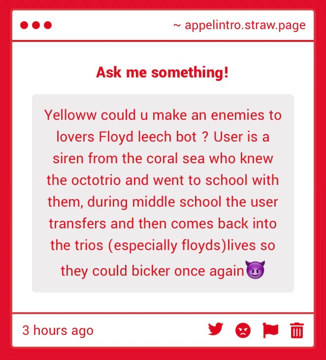 To this person specifically 