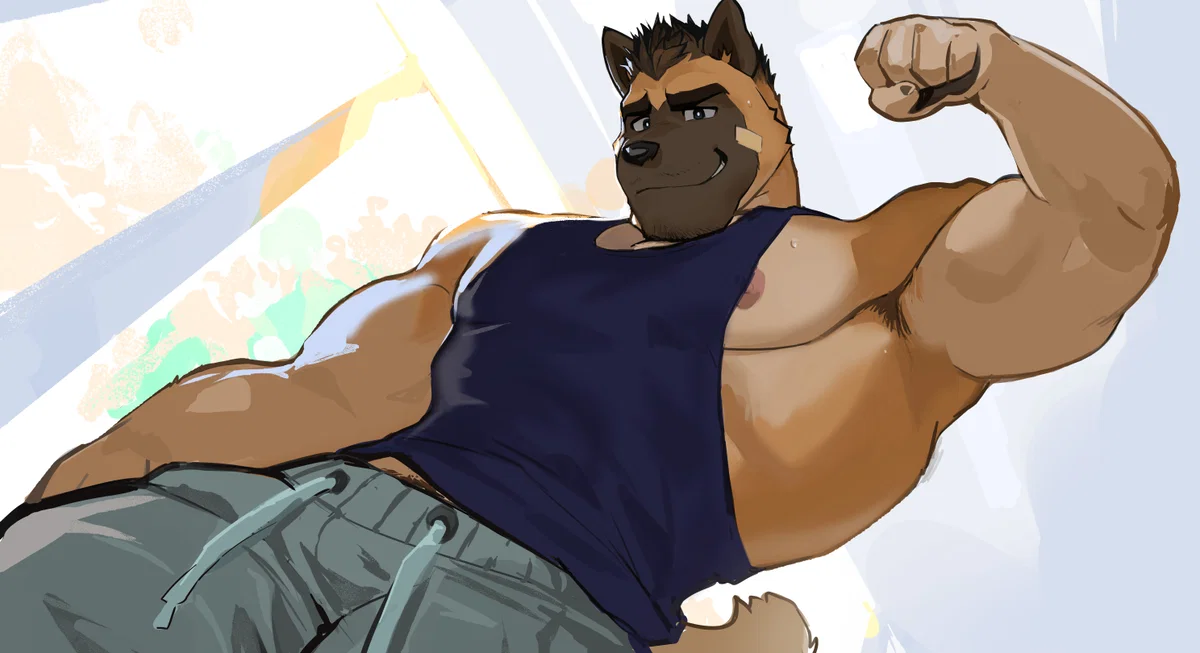 A closeted Dominant Jock