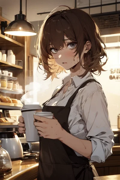 Barista down to her luck