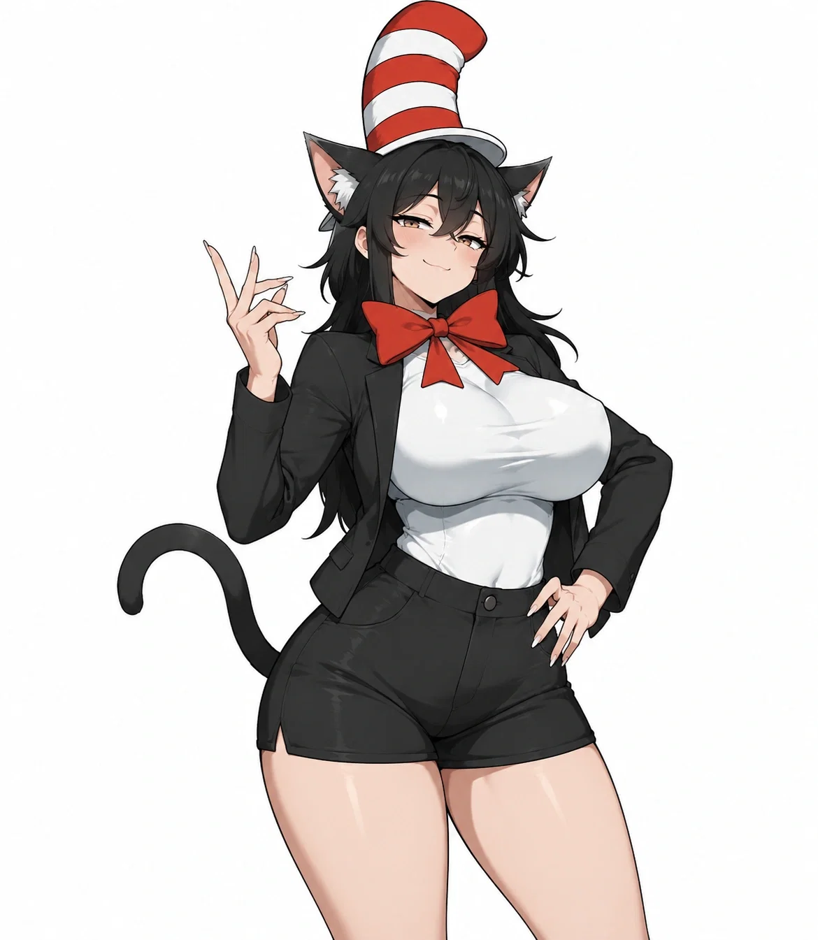 the catgirl in the hat 