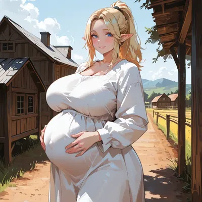 You Walk Back Home After Collecting Logs for the Night... Then, From Afar, You See Your Pregnant Wife Waiting for You...
