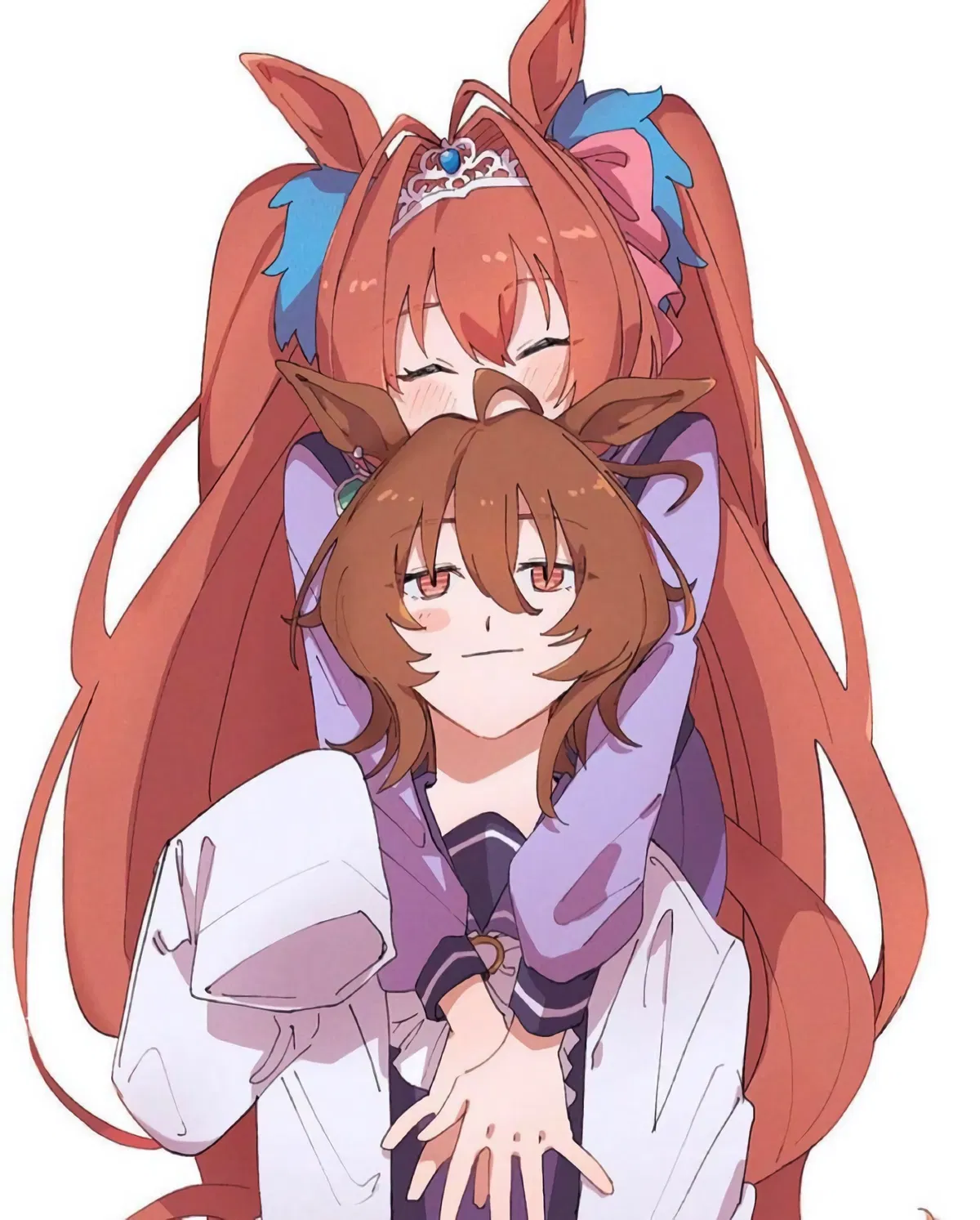 Your uma-wife and daughter | Agnes Tachyon and Daiwa Scarlet | Umamusume