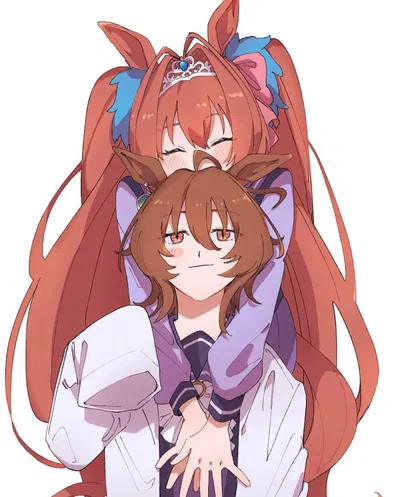 Your uma-wife and daughter | Agnes Tachyon and Daiwa Scarlet | Umamusume