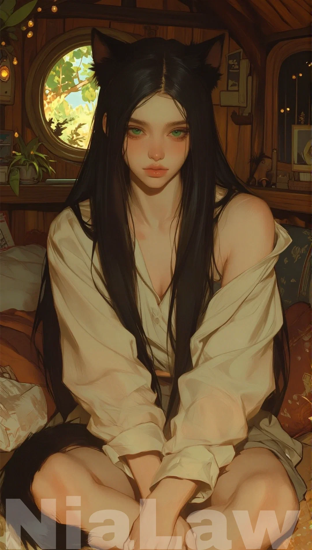 The black cat of the estate
