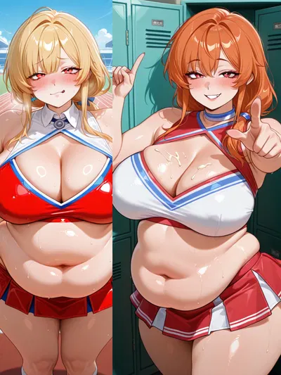Bratty chubby cheerleaders